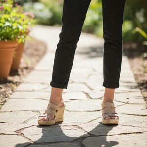 UGG Tan Wedge Sandals